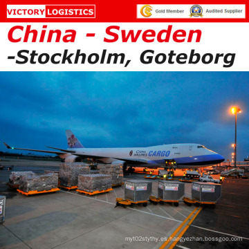 Cheap Air Freight de China a Estocolmo, Goteborg, Suecia-Forwarder